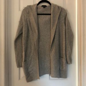 Ann Taylor 100% cashmere cardigan hoodie